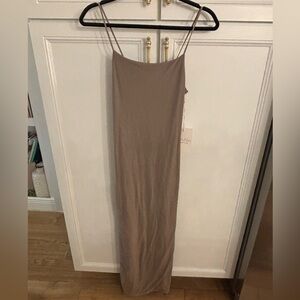 NWT Birch & Stone Neutral Bodycon Dress w/ Slit Size M